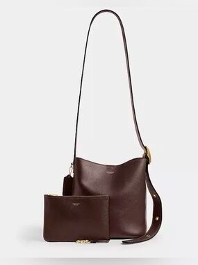 Coach Bleecker 21 Leather Bucket Bag (Maple)